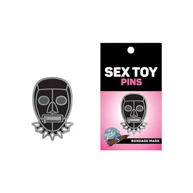 Couples Wood Rocket Sex Toy Bondage Mask Large Pin WoodRocket
