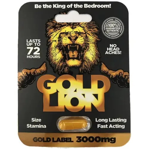 Cousins Group Gold Lion Male Enhancement Pill 1ct Anal