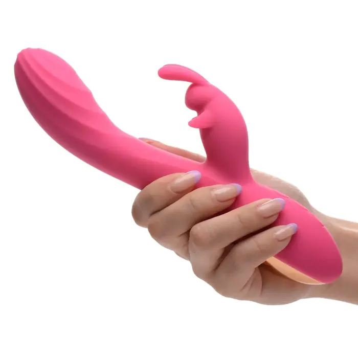 Curve Toys Huggers 10x Silicone Rabbit Vibrator Female Sex Toys