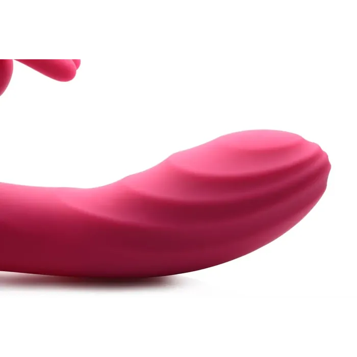 Curve Toys Huggers 10x Silicone Rabbit Vibrator Female Sex Toys