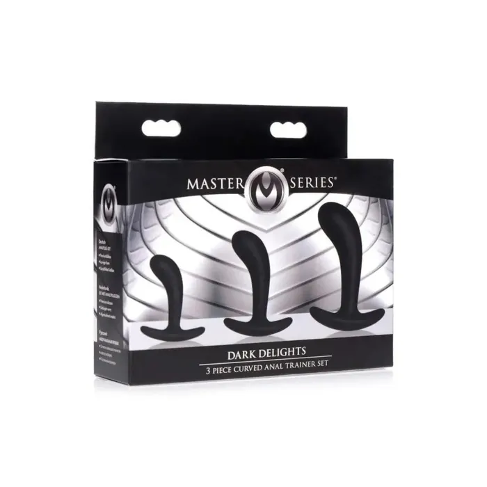 Dark Delights 3 Piece Curved Anal Trainer Set Master Series Anal Dark Delights 3 Piece Curved Anal Trainer Set Master Series Anal