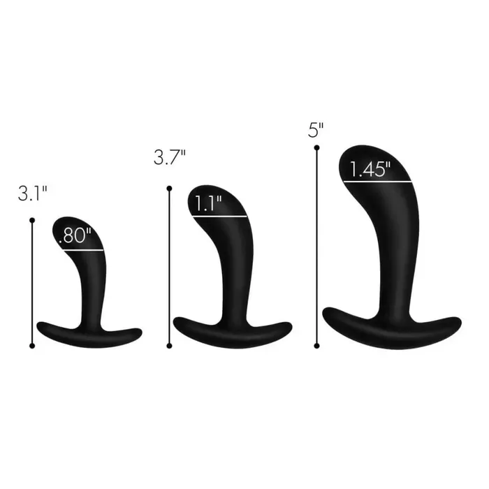 Dark Delights 3 Piece Curved Anal Trainer Set Master Series Anal Dark Delights 3 Piece Curved Anal Trainer Set Master Series Anal