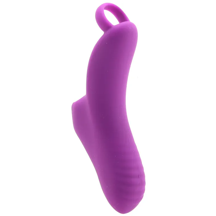 Deeva Vibrators Fuzu Silicone Fingertip Massager Vibe in Purple