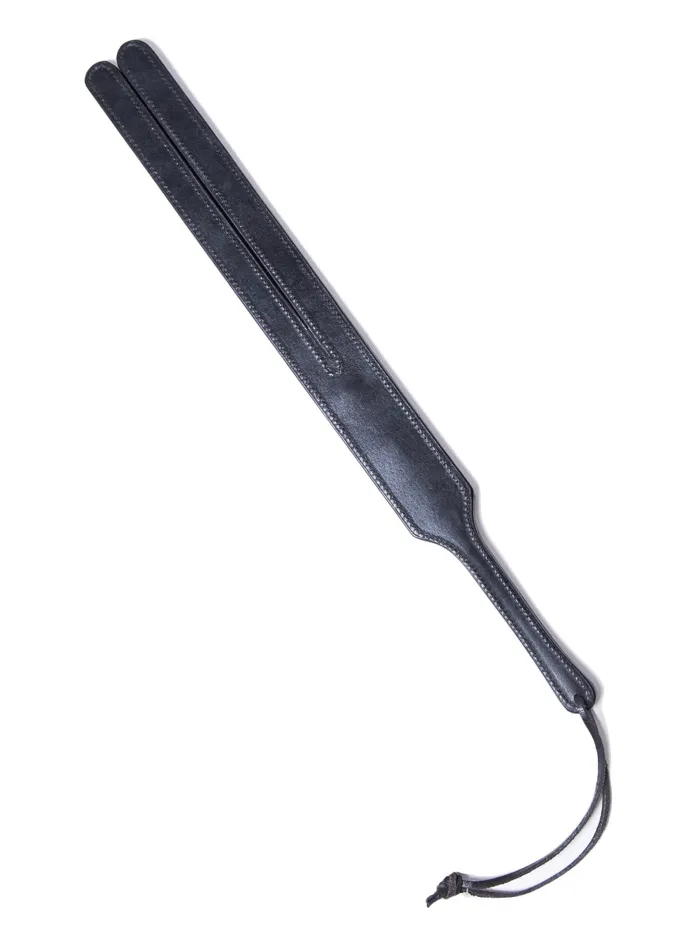 Deluxe Black Two Finger Tawse HonourSkintwocom Vibrators