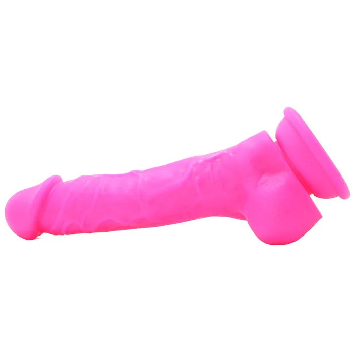 Dildos Colours 7 Inch Firm Silicone Dildo in Pink ns novelties