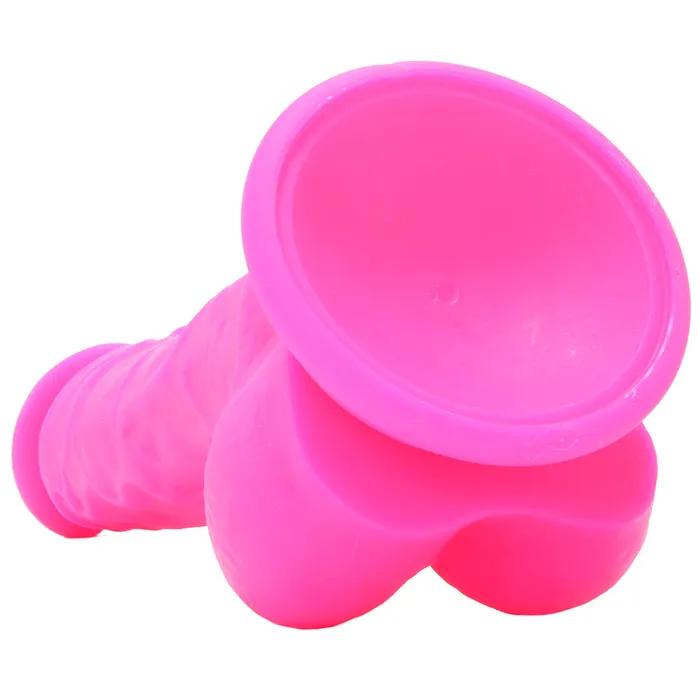 Dildos Colours 7 Inch Firm Silicone Dildo in Pink ns novelties