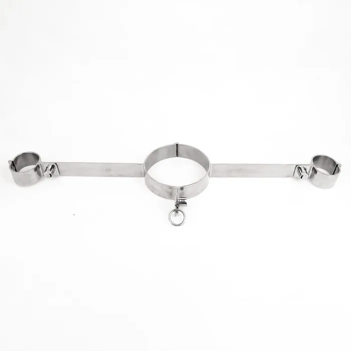 Dildos Fetters Neck Wrist Rigid Stainless Irons Snap Shut Locks