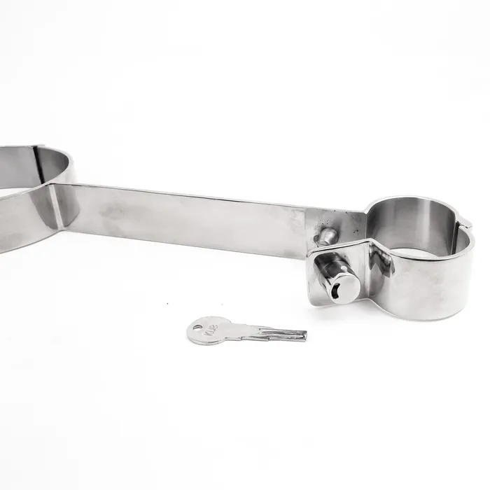 Dildos Fetters Neck Wrist Rigid Stainless Irons Snap Shut Locks