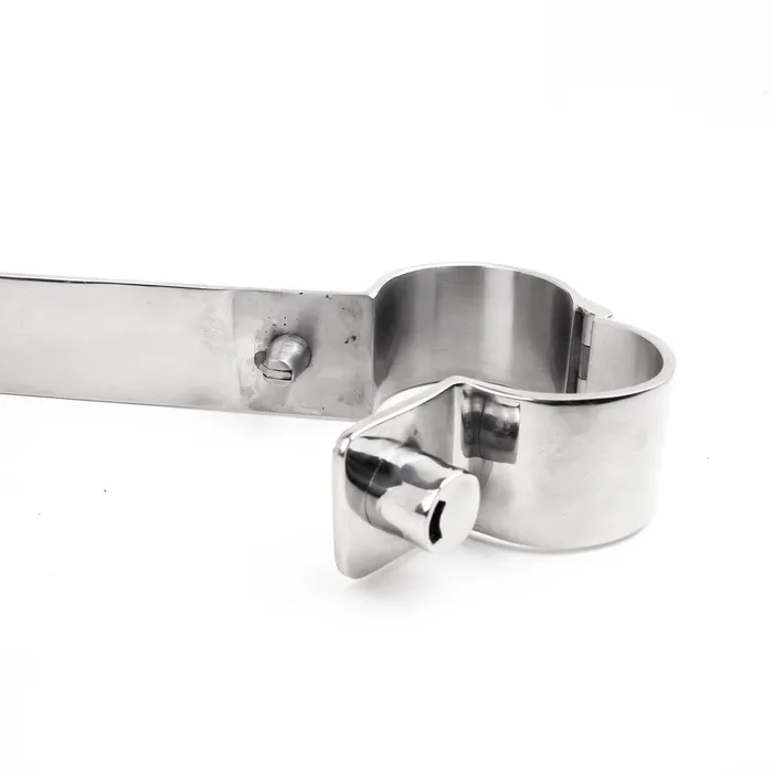 Dildos Fetters Neck Wrist Rigid Stainless Irons Snap Shut Locks