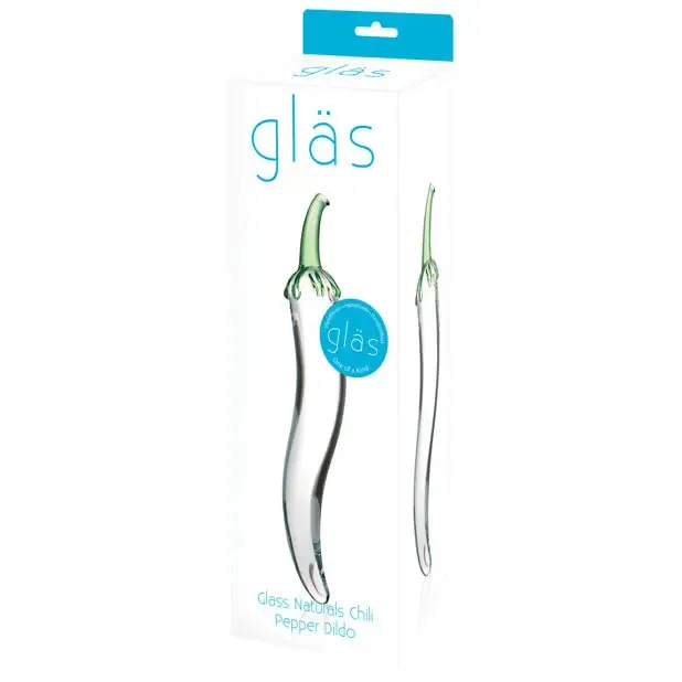 Dildos glas Glas 825 in Glass Naturals Chili Pepper Dildo