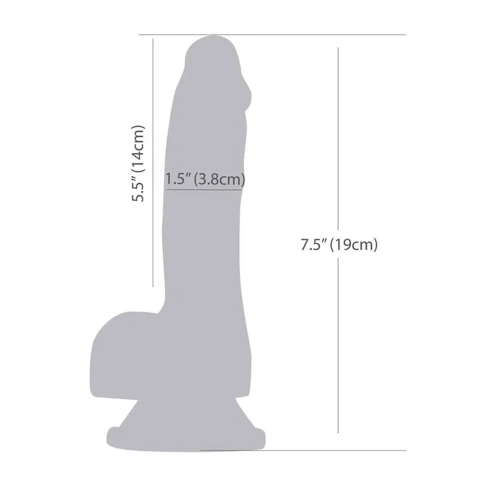 Dildos PL Pure Love Realistic Silicone GlowInTheDark Dildo 75 In Blue