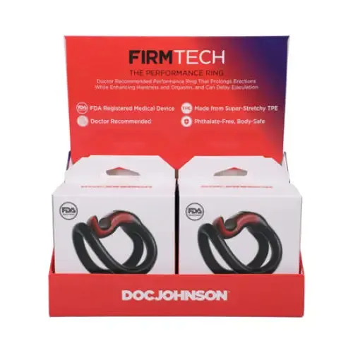 dj Male Sex Toys FIRMTECH Performance Ring 4pk Display