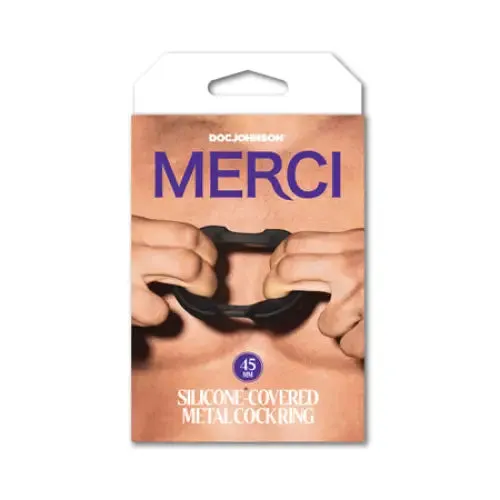 dj Male Sex Toys Merci The Paradox SiliconeCovered Metal CRing 45mm