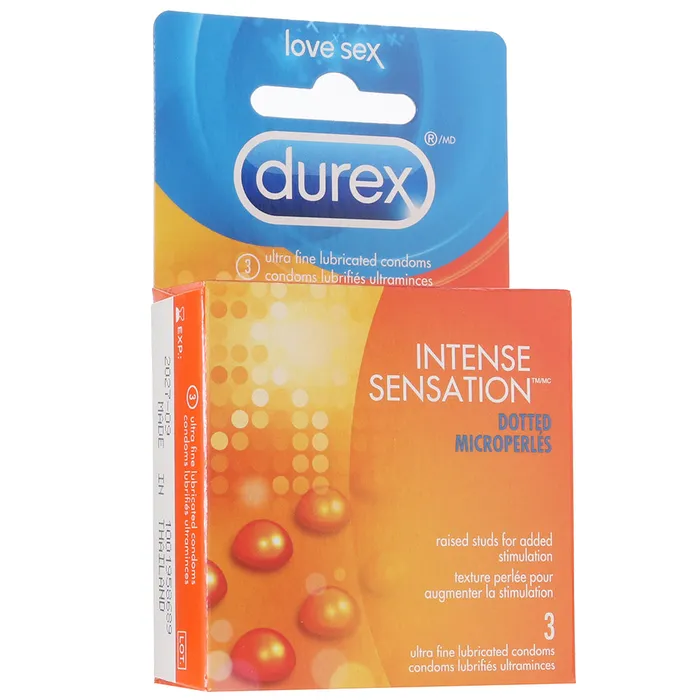 Durex Female Sex Toys Intense Sensation Condoms in 3 Pack