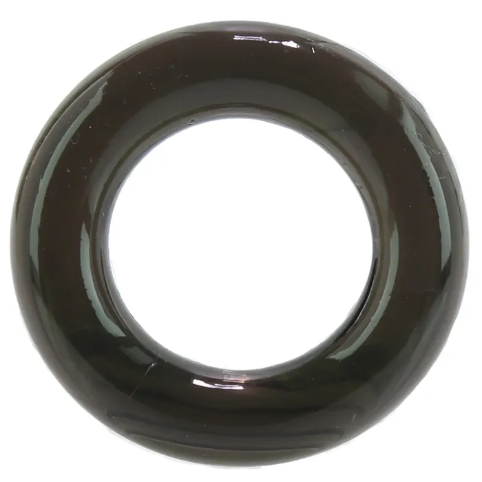 Elastomer Cock Ring Relaxed Fit in Black Spartacus Male Sex Toys