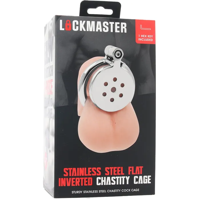 Electric Eel Male Sex Toys Lockmaster Flat Inverted Chastity Cage