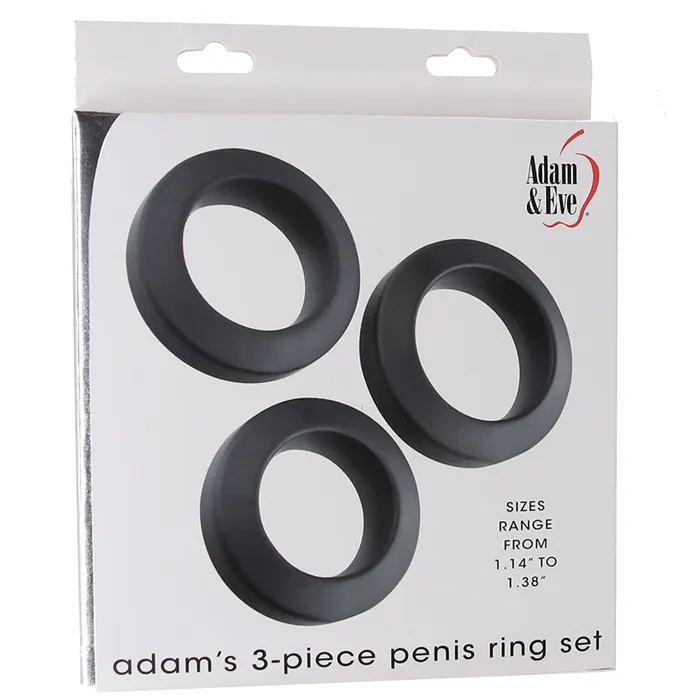 Evolved Novelties Male Sex Toys Adams Three Piece Penis Ring Set Evolved Novelties Male Sex Toys Adams Three Piece Penis Ring Set