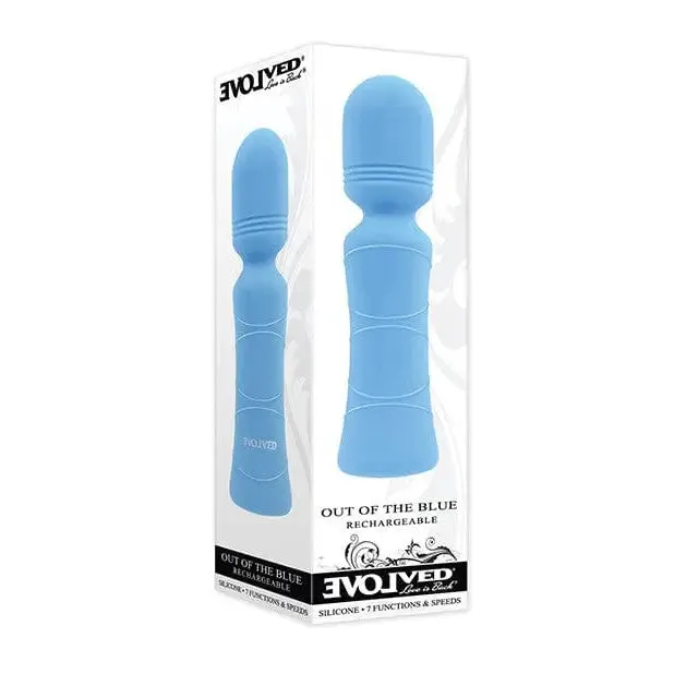 Evolved Vibrators Evolved Out Of The Blue Vibrating Mini Wand Blue
