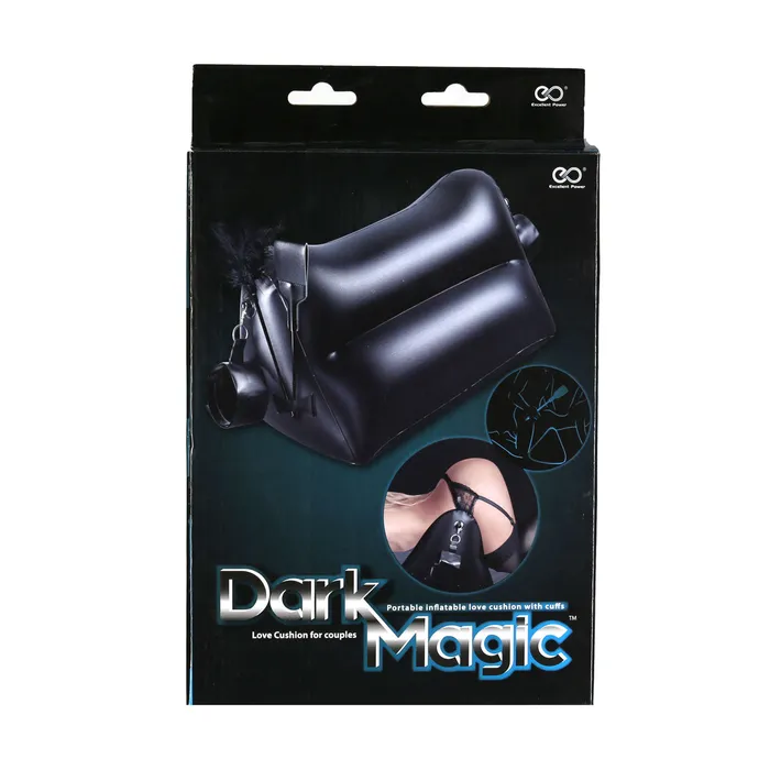 Excellent Power Anal Excellent Power Dark Magic Inflatable Love Cushion with Cuffs Black