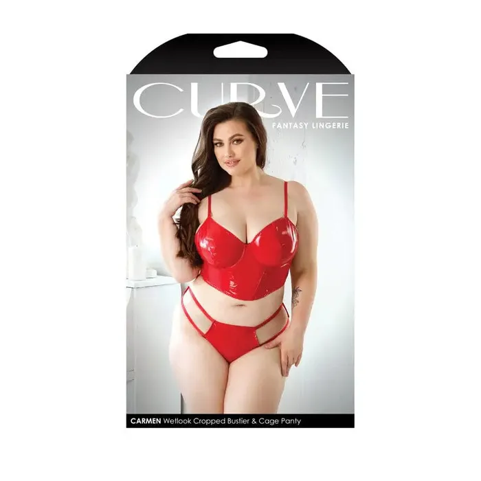 Fantasy Lingerie Male Sex Toys Fantasy Lingerie Curve Carmen Wetlook Cropped Bustier Matching Cage Panty Fantasy Lingerie Male Sex Toys Fantasy Lingerie Curve Carmen Wetlook Cropped Bustier Matching Cage Panty