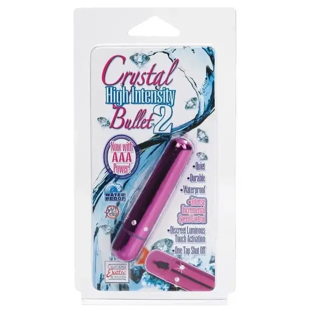 Female Sex Toys CalExotics Crystal High Intensity Bullet 2