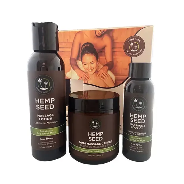 Female Sex Toys Earthly Body Earthly Body Hemp Seed Massage In A Box Gift Set