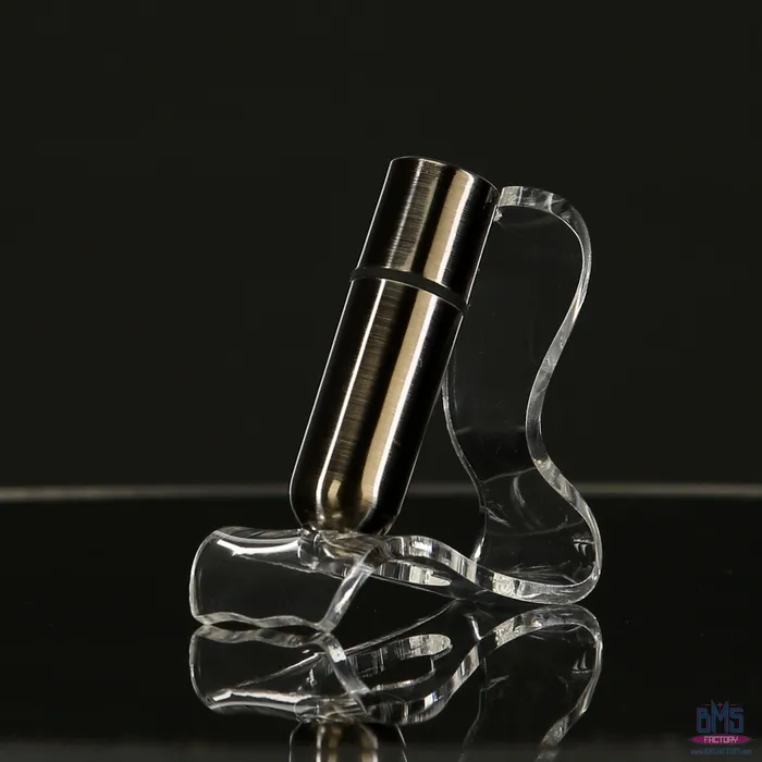 Female Sex Toys FirstClass Bullet 25 Bullet Vibrator with Key Chain Pouch Gun Metal PowerBullet