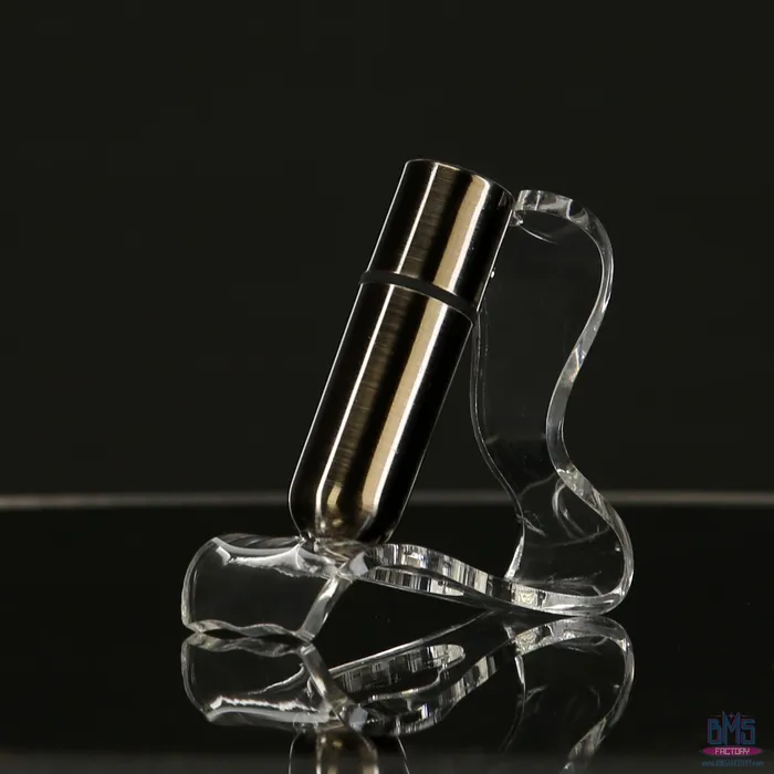 Female Sex Toys FirstClass Bullet 25 Bullet Vibrator with Key Chain Pouch Gun Metal PowerBullet