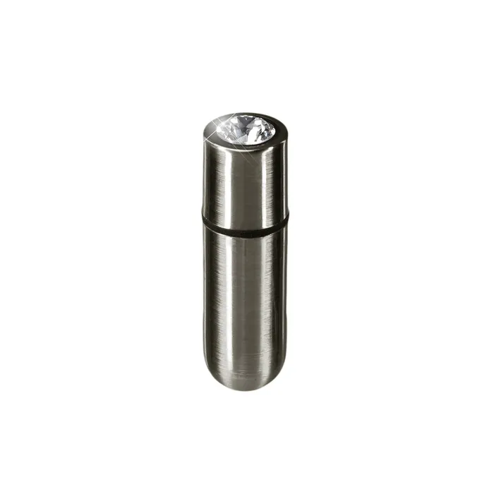 Female Sex Toys FirstClass Bullet 25 Bullet Vibrator with Key Chain Pouch Gun Metal PowerBullet