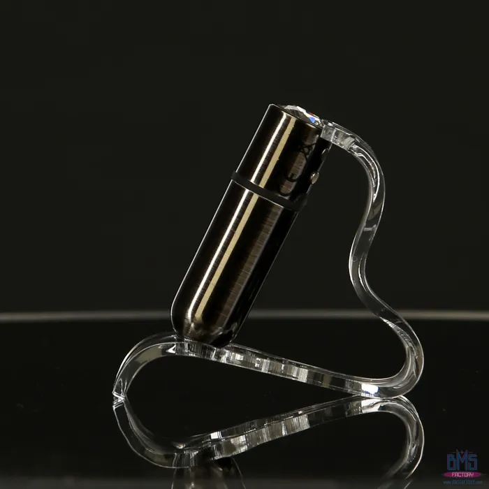 Female Sex Toys FirstClass Bullet 25 Bullet Vibrator with Key Chain Pouch Gun Metal PowerBullet