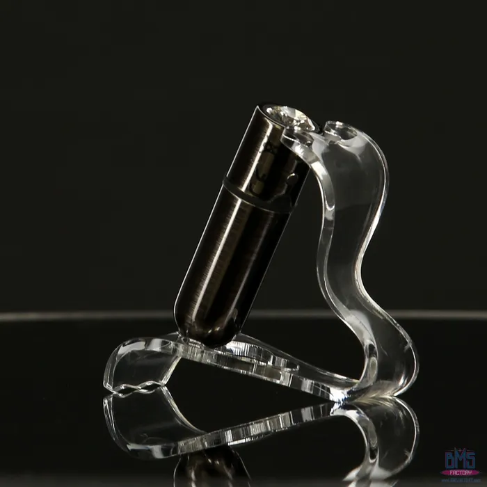 Female Sex Toys FirstClass Bullet 25 Bullet Vibrator with Key Chain Pouch Gun Metal PowerBullet