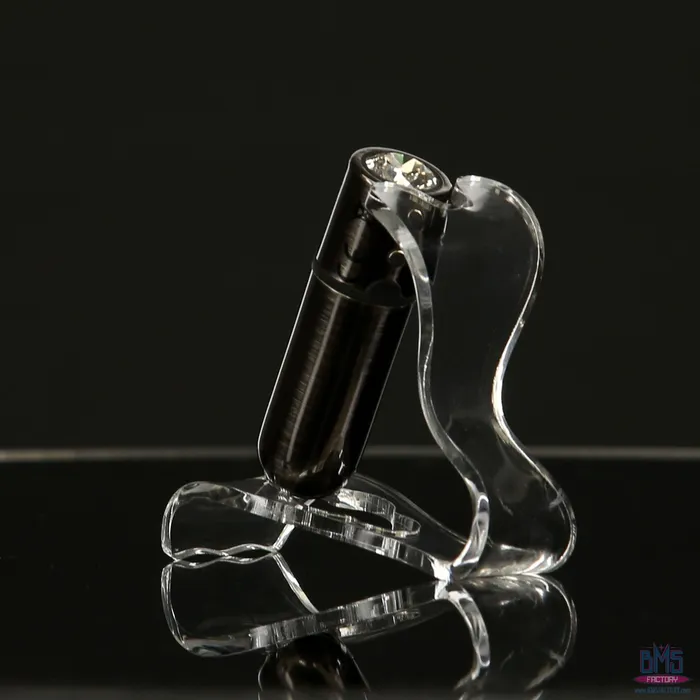 Female Sex Toys FirstClass Bullet 25 Bullet Vibrator with Key Chain Pouch Gun Metal PowerBullet