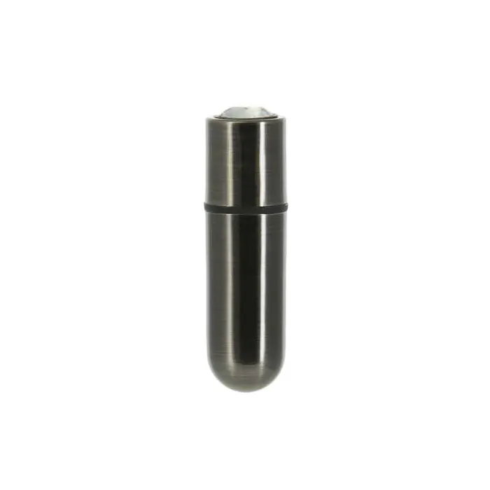 Female Sex Toys FirstClass Bullet 25 Bullet Vibrator with Key Chain Pouch Gun Metal PowerBullet