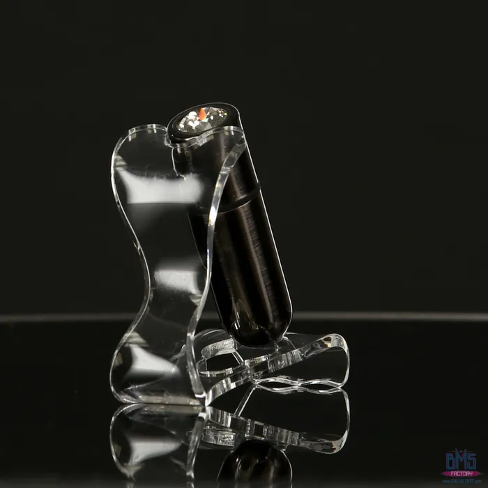 Female Sex Toys FirstClass Bullet 25 Bullet Vibrator with Key Chain Pouch Gun Metal PowerBullet