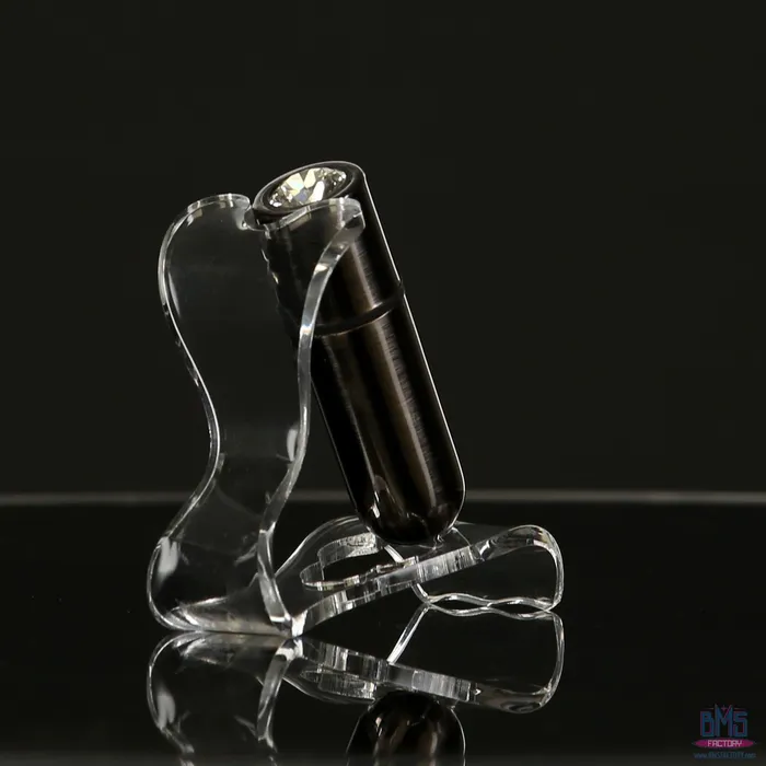 Female Sex Toys FirstClass Bullet 25 Bullet Vibrator with Key Chain Pouch Gun Metal PowerBullet