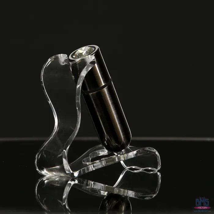 Female Sex Toys FirstClass Bullet 25 Bullet Vibrator with Key Chain Pouch Gun Metal PowerBullet