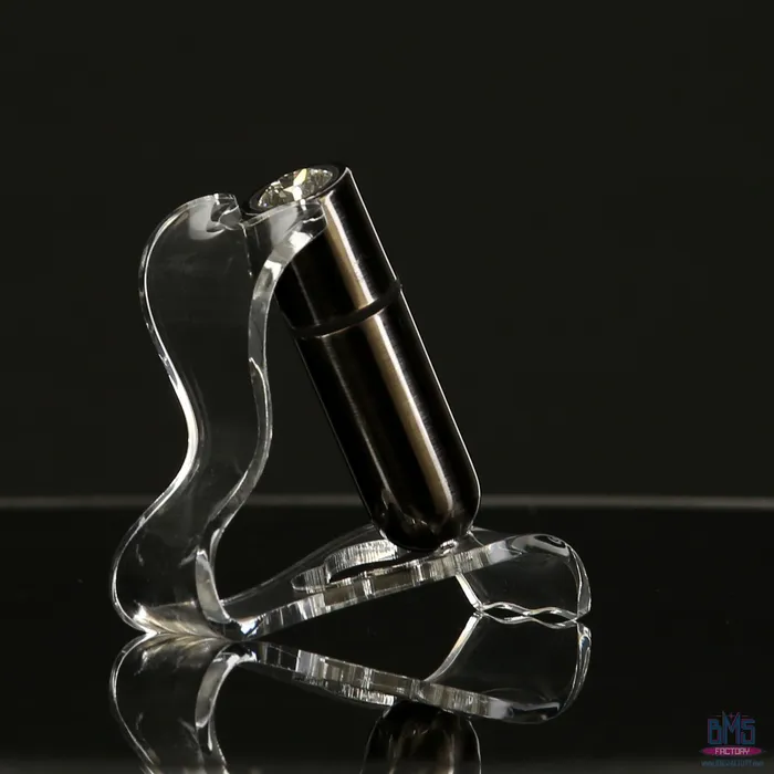 Female Sex Toys FirstClass Bullet 25 Bullet Vibrator with Key Chain Pouch Gun Metal PowerBullet