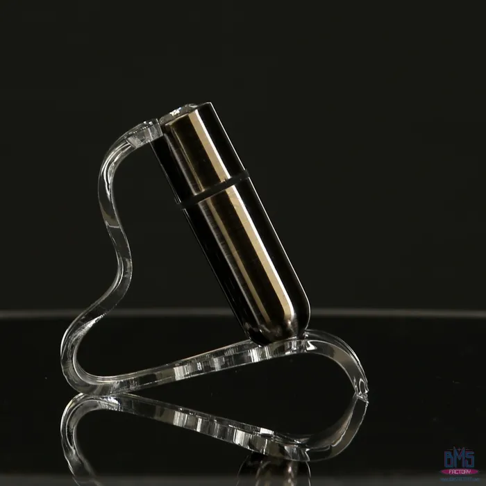 Female Sex Toys FirstClass Bullet 25 Bullet Vibrator with Key Chain Pouch Gun Metal PowerBullet