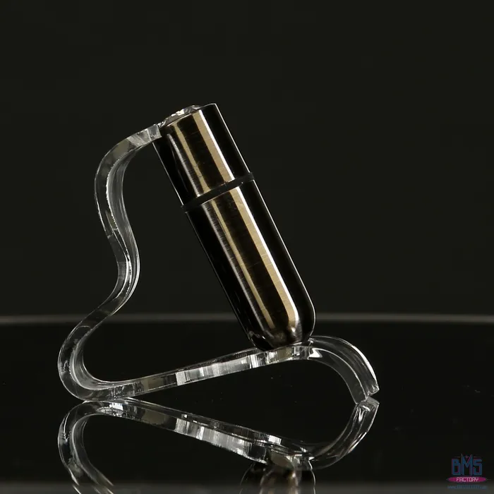 Female Sex Toys FirstClass Bullet 25 Bullet Vibrator with Key Chain Pouch Gun Metal PowerBullet