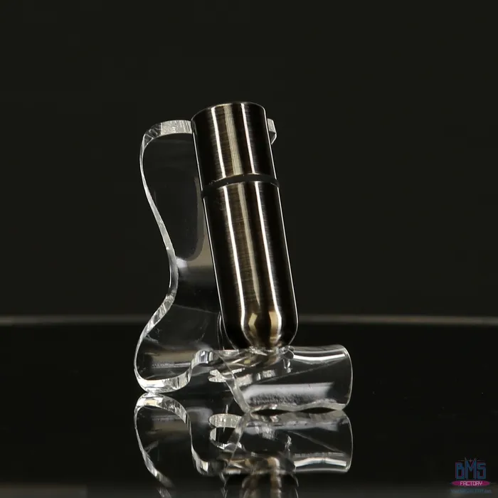 Female Sex Toys FirstClass Bullet 25 Bullet Vibrator with Key Chain Pouch Gun Metal PowerBullet