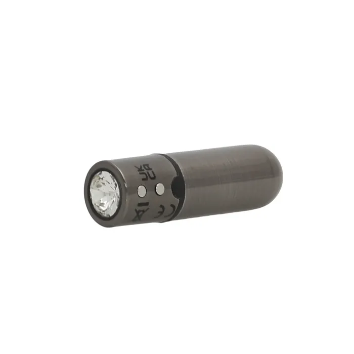 Female Sex Toys FirstClass Bullet 25 Bullet Vibrator with Key Chain Pouch Gun Metal PowerBullet