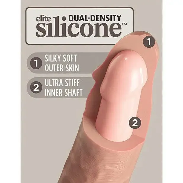 Female Sex Toys King Cock Elite King Cock Elite 7 Dual Density Vibrating Silicone Cock Wremote