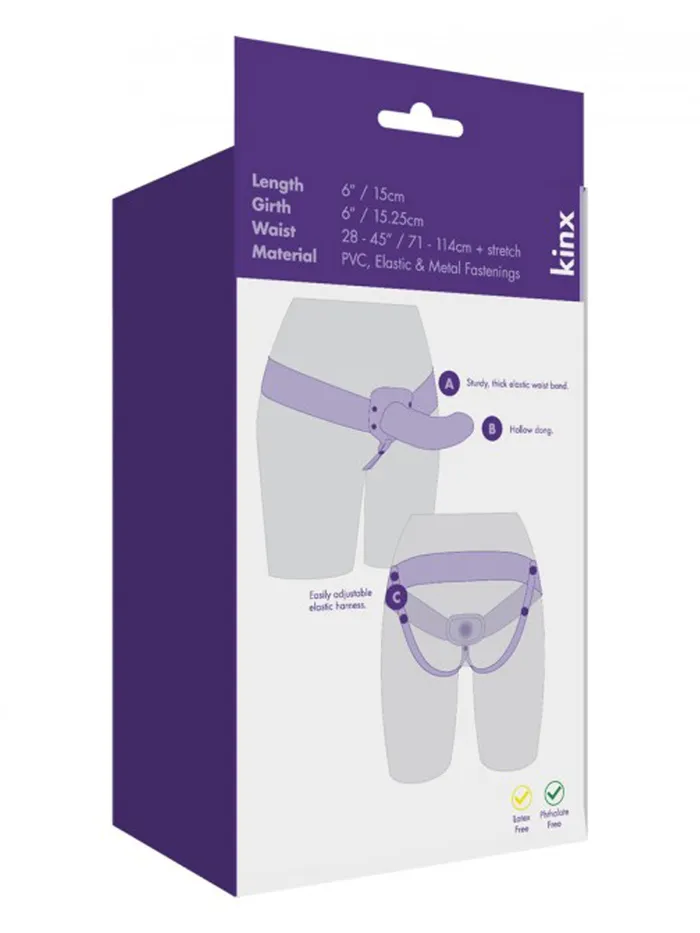 Female Sex Toys Kinx The Extender Hollow Strap On One Size HonourSkintwocom