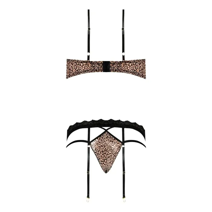Female Sex Toys Magic Silk Purrfect Leopard Print Bra Garter Panty Female Sex Toys Magic Silk Purrfect Leopard Print Bra Garter Panty