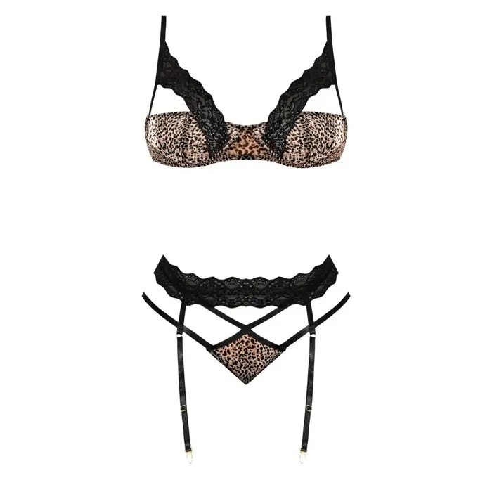 Female Sex Toys Magic Silk Purrfect Leopard Print Bra Garter Panty Female Sex Toys Magic Silk Purrfect Leopard Print Bra Garter Panty