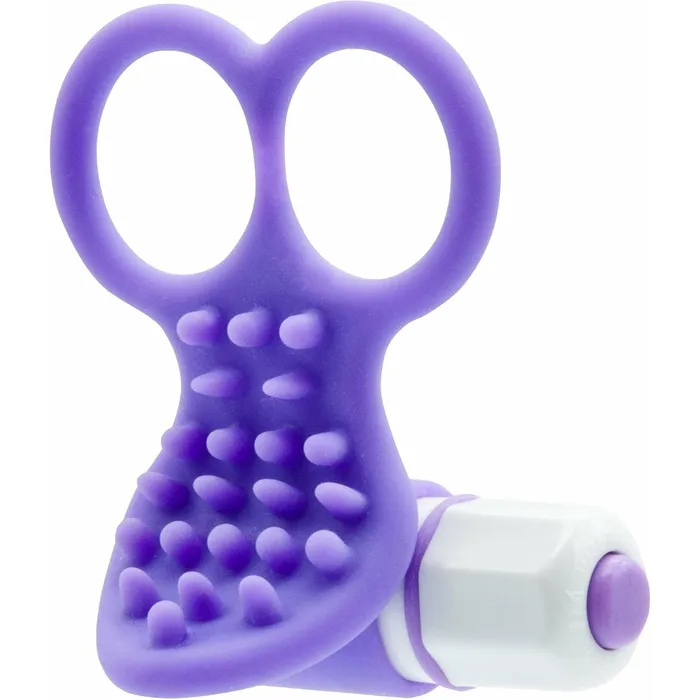 Female Sex Toys NMC The Finger Sleeve with Bullet Nodules Purple NMC