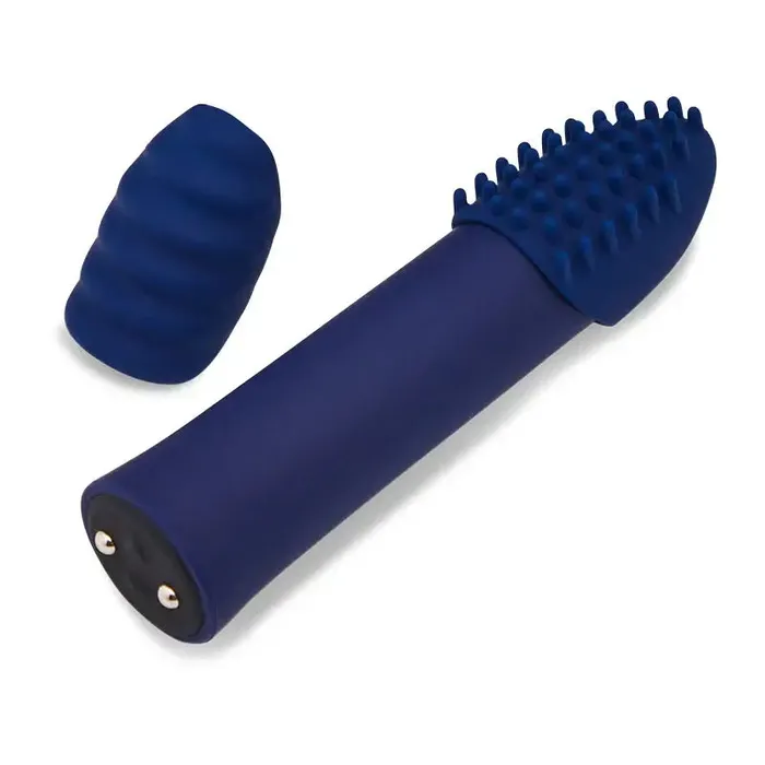 Female Sex Toys Novel Creations Usa INC Nu Sensuelle Point Plus Bullet with Textured Sleeves Rechargeable Bullet