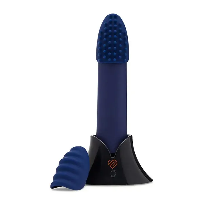 Female Sex Toys Novel Creations Usa INC Nu Sensuelle Point Plus Bullet with Textured Sleeves Rechargeable Bullet
