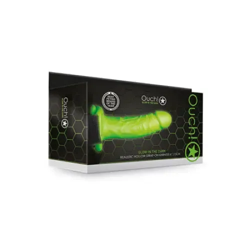 Female Sex Toys SHOTS AMERICA Ouch Glow in the Dark Realistic 6 in Hollow StrapOn Neon Green Female Sex Toys SHOTS AMERICA Ouch Glow in the Dark Realistic 6 in Hollow StrapOn Neon Green