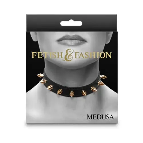 Fetish Fashion Medusa Collar Black New Sensations Novelties Inc Anal